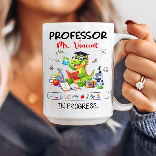Personalized Cute Dinosaur Science Gift For | Customised Coffee Mug | 11 OZ