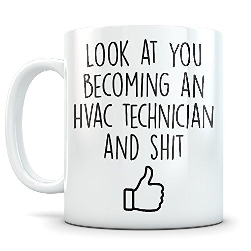 HVAC Graduation Gifts Future Graduates New for | Ceramic Coffee Mug | 11 OZ