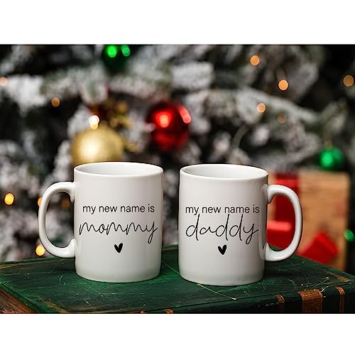 My New Name is Mommy Daddy 2026 Dad Mom | Ceramic Coffee Mug | 11 OZ