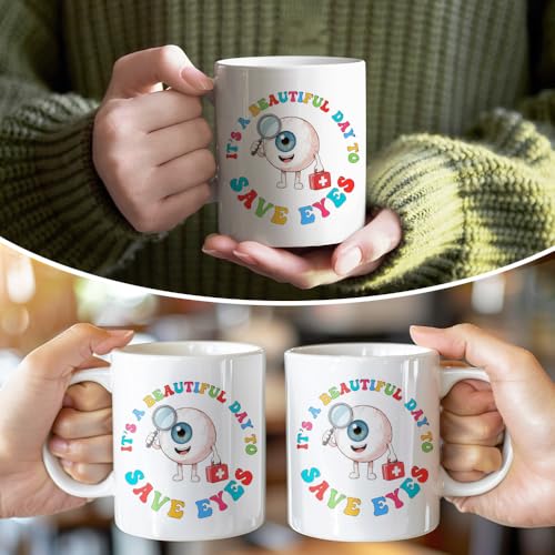 RZHV It s Beautiful Day To Save Eyes Funny | Ceramic Coffee Mug | 11 OZ