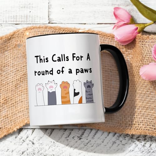 YHRJWN Graduation Gift for Women Men Cute Paws | Ceramic Coffee Mug | 11 OZ