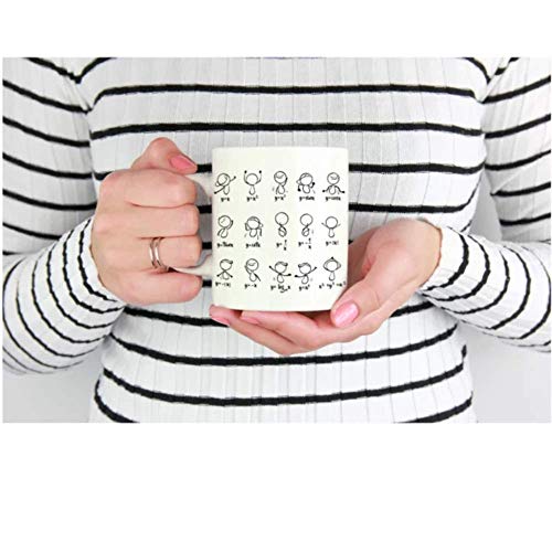 Funny Math Algebra Dance Humorous Figures | Ceramic Coffee Mug | 11 OZ