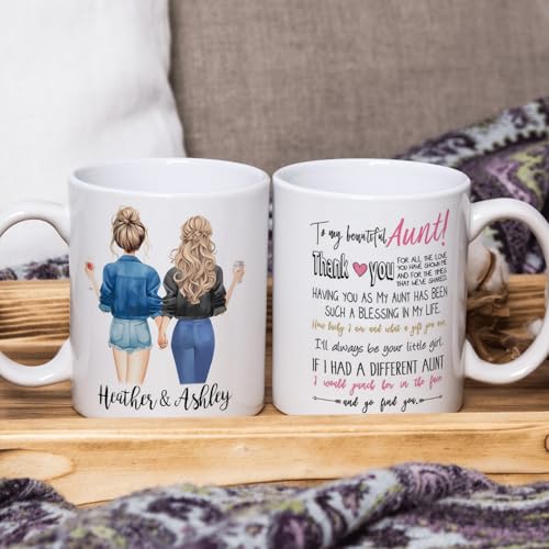 Custom Aunt from Niece Mother s Gifts for | Customised Coffee Mug | 11 OZ