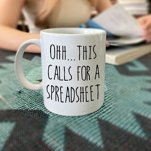 Funny Excel Spreadsheet Gifts for Friends | Ceramic Coffee Mug | 11 OZ