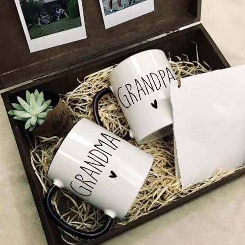 EST 2026 Promoted to Be Grandpa Grandma Set | Ceramic Coffee Mug | 11 OZ
