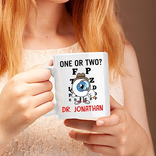 Personalized Eye Chart Alphabet Gift With | Customised Coffee Mug | 11 OZ
