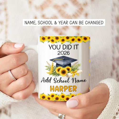 Personalized Student Graduation with Name | Customised Coffee Mug | 11 OZ