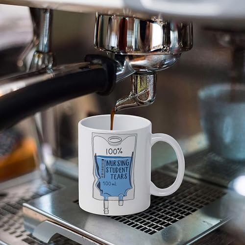 Funny Nurse 100 Nursing Student Tears Gifts | Ceramic Coffee Mug | 11 OZ