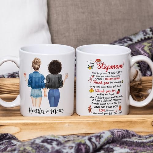 Custom Step Mom from Daughter Personalized | Customised Coffee Mug | 11 OZ