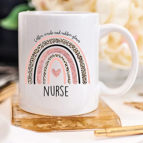Nurse for Women Rn Nurses Practitioner Nursing | Ceramic Coffee Mug | 11 OZ