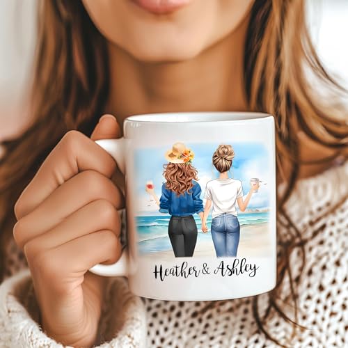 Personalized Best Friends for Women Custom | Customised Coffee Mug | 11 OZ