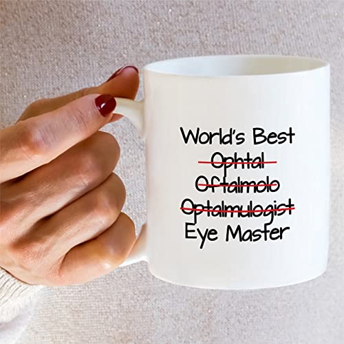 Funny World s Best Ophthalmologist Eye Doctor | Ceramic Coffee Mug | 11 OZ
