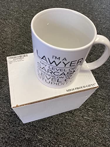 MB10 PROUD GIFTS Lawyer Funny Sarcastic Best | Ceramic Coffee Mug | 11 OZ