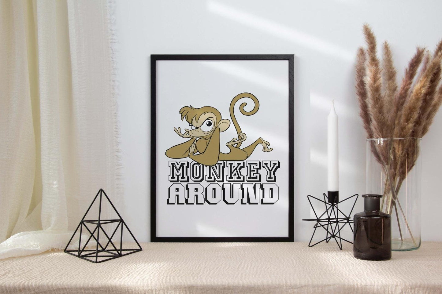 Angry Monkey Around Children Kids Room Decor Boys Girls Poster Art Print Wall
