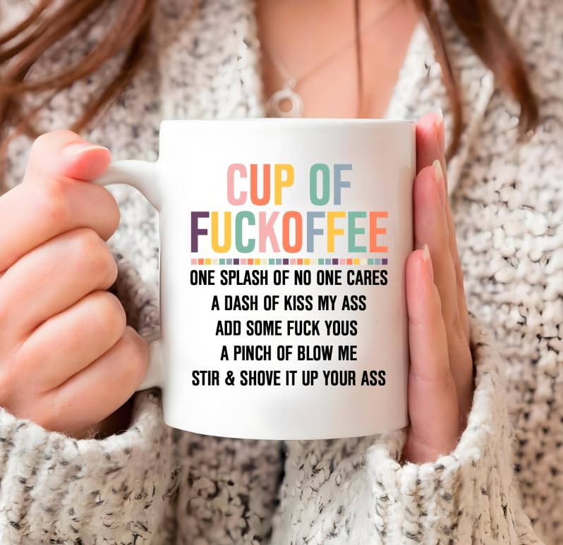 of Fuckoffee Funny For Women | Ceramic Coffee Mug | 11 OZ