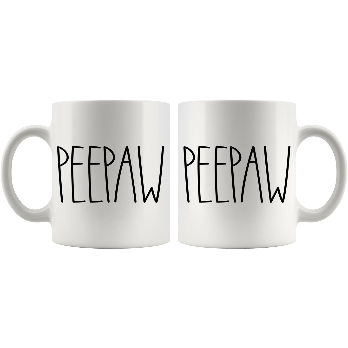 Peepaw | Ceramic Coffee Mug | Father's Day Gift | Stylish Printed Design | Tea & Coffee Cup | 11oz