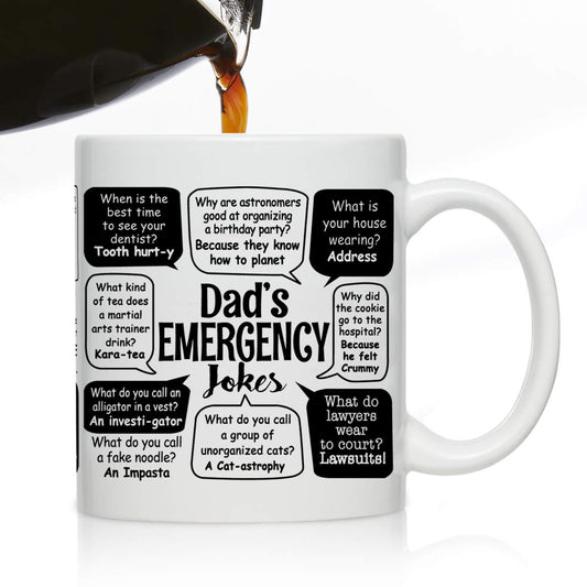 Novelty for Dad | Ceramic Coffee Mug | Father's Day Gift | Stylish Printed Design | Tea & Coffee Cup | 11oz
