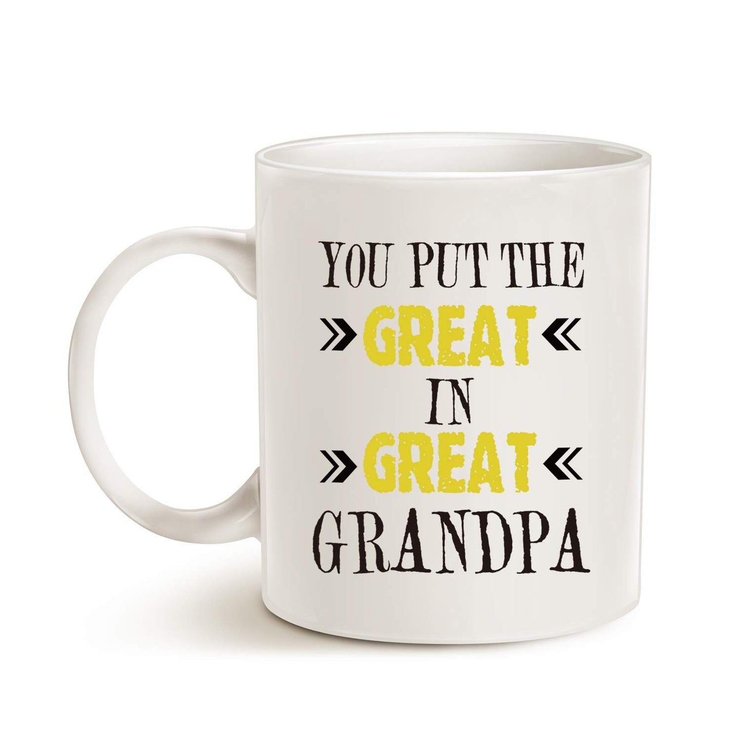 Grandpa | Ceramic Coffee Mug | Father's Day Gift | Stylish Printed Design | Tea & Coffee Cup | 11oz