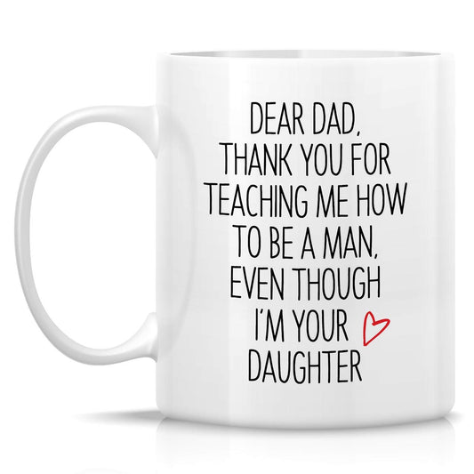 Funny | Ceramic Coffee Mug | Father's Day Gift | Stylish Printed Design | Tea & Coffee Cup | 11oz