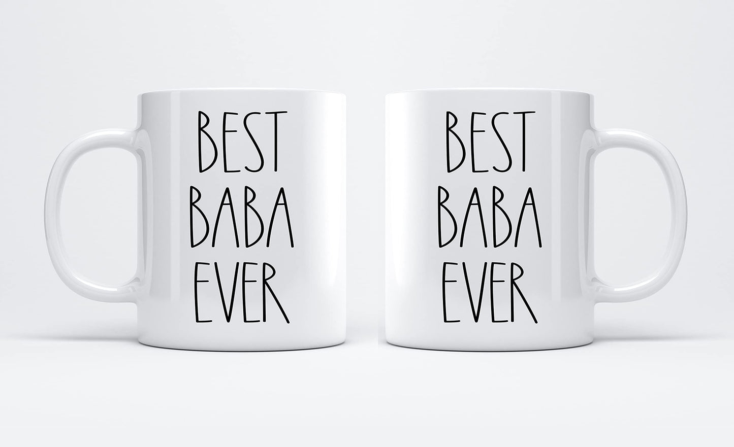 Best Baba Ever | Ceramic Coffee Mug | Father's Day Gift | Stylish Printed Design | Tea & Coffee Cup | 11oz
