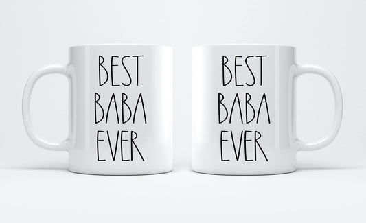 Best Baba Ever | Ceramic Coffee Mug | Father's Day Gift | Stylish Printed Design | Tea & Coffee Cup | 11oz