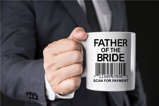 Father of the Bride | Ceramic Coffee Mug | Father's Day Gift | Stylish Printed Design | Tea & Coffee Cup | 11oz