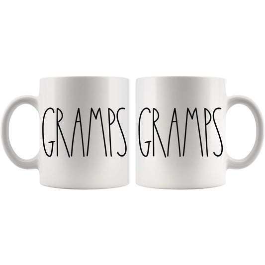Gramps | Ceramic Coffee Mug | Father's Day Gift | Stylish Printed Design | Tea & Coffee Cup | 11oz