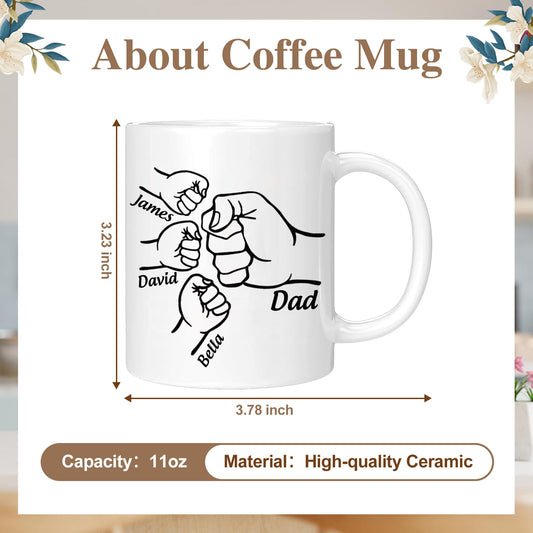 for Dad from Daughter Son | Ceramic Coffee Mug | Father's Day Gift | Stylish Printed Design | Tea & Coffee Cup | 11oz