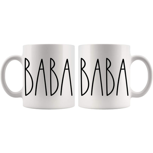 Baba Coffee | Ceramic Coffee Mug | Father's Day Gift | Stylish Printed Design | Tea & Coffee Cup | 11oz
