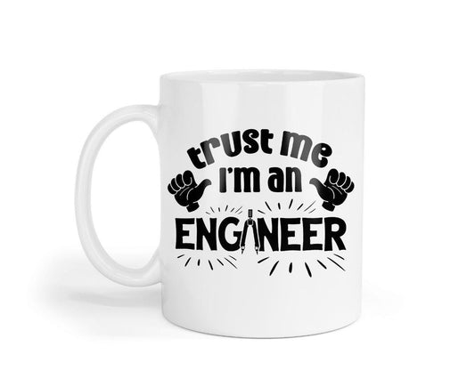 Funny Engineer Mug & Coaster Set Engineering Graduation Birthday Coffee Tea Gift