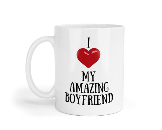 I Love My Amazing Boyfriend Mug Coffee Tea Cup Novelty Gift For Men Husband Friend Lovers Birthday Christmas Special Occasions Present