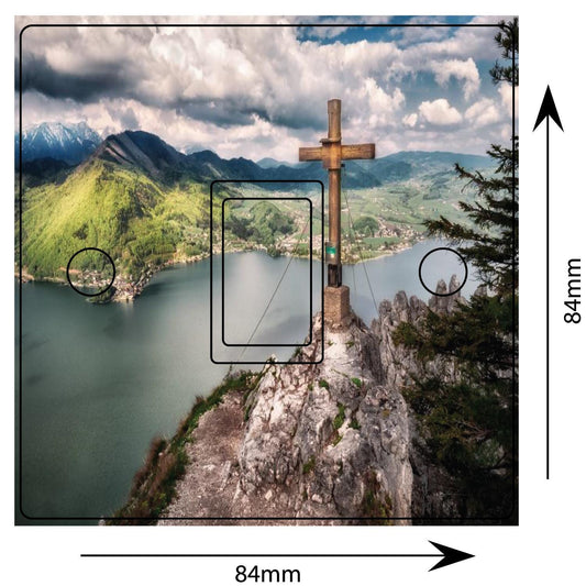 Christian Cross 3d Light Switch Sticker Cover Vinyl Skin Wall Decal Decor