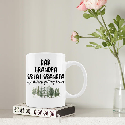 Great Grandpa | Ceramic Coffee Mug | Father's Day Gift | Stylish Printed Design | Tea & Coffee Cup | 11oz