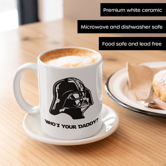 Who's Your Daddy | Ceramic Coffee Mug | Father's Day Gift | Stylish Printed Design | Tea & Coffee Cup | 11oz