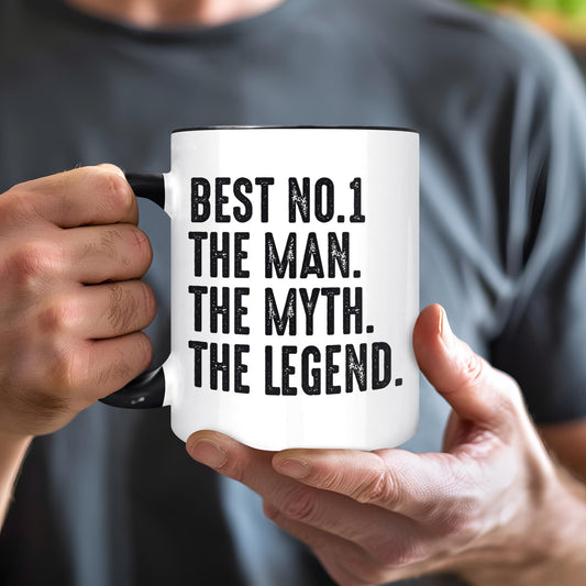 Brother in Law | Ceramic Coffee Mug | Father's Day Gift | Stylish Printed Design | Tea & Coffee Cup | 11oz | Black Two-Tone Design