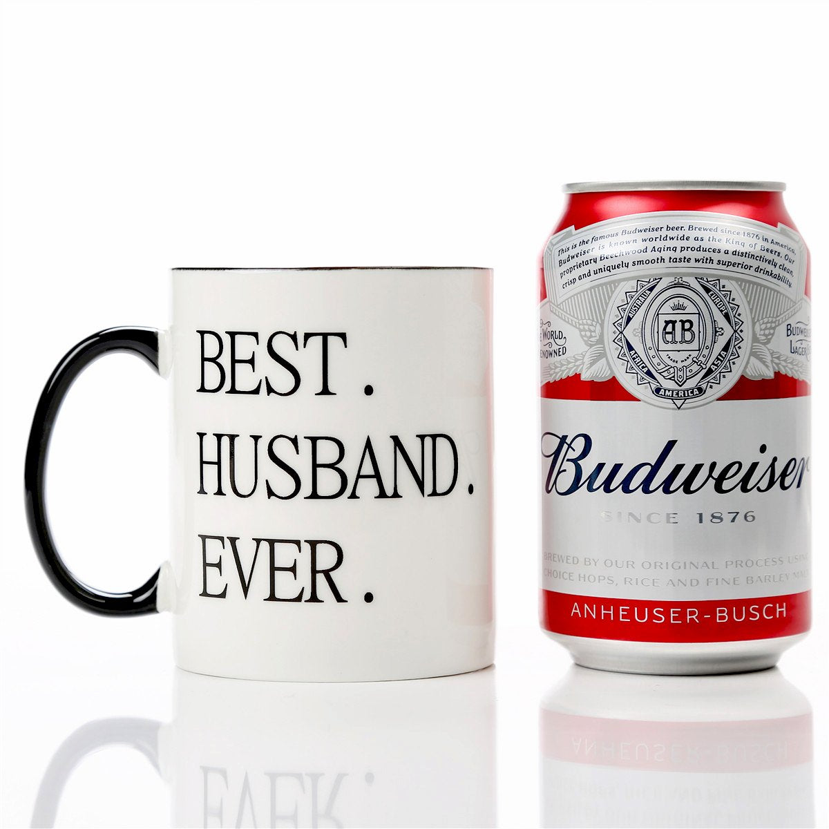 For Husband | Ceramic Coffee Mug | Father's Day Gift | Stylish Printed Design | Tea & Coffee Cup | 11oz | Black Two-Tone Design