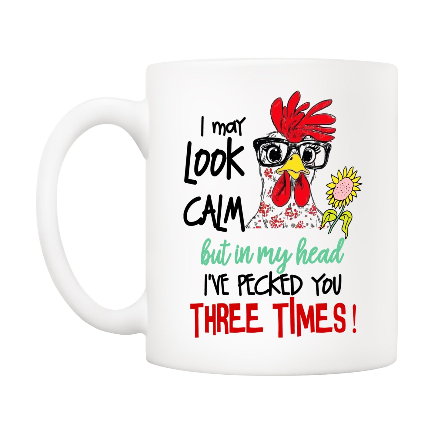 Funny Rooster | Ceramic Coffee Mug | Father's Day Gift | Stylish Printed Design | Tea & Coffee Cup | 11oz