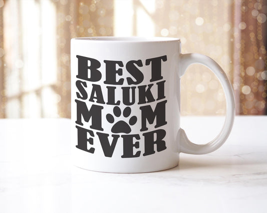 Saluki Mom Mug - Funny Dog Lover Gift for Her