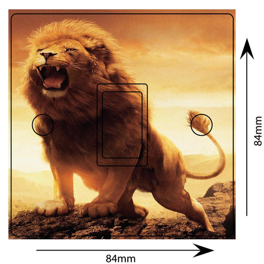 Lion King Roar Light Switch Sticker Cover Vinyl Skin Wall Decal Decor