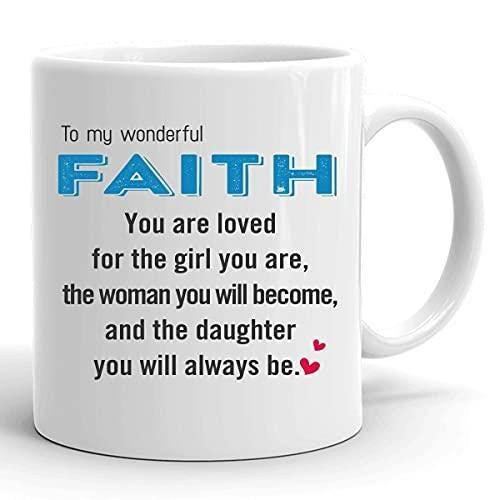 Personalised Name Mug You Are Loved For The Girl You Are The Woman You Will Become Coffee Tea Cup Novelty Gift For Mothers Day Daughters Mum