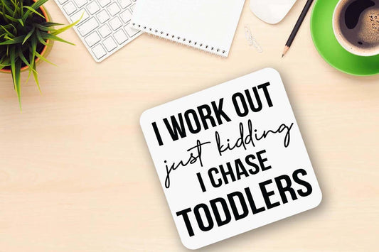 I Chase Toddlers Childcare Childminder Mum Nursery Assistant Mug & Coaster Set Funny Nursery Gift