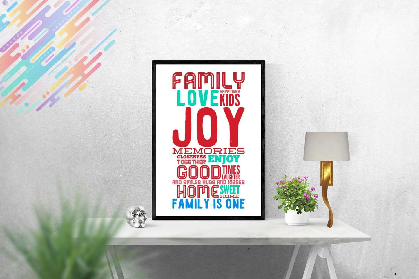 Family Motivational Inspirational Positive Thoughts Quote Poster Print Wall 32