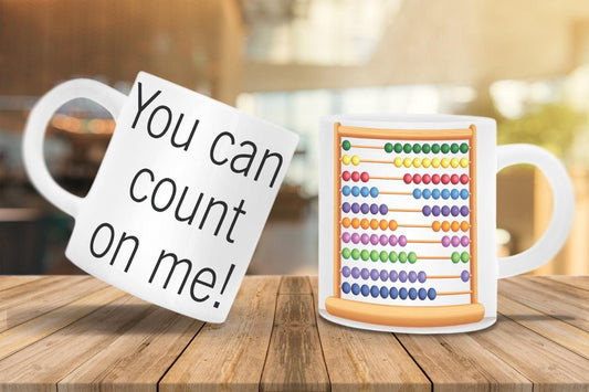 You Can Count On Me Mug & Coaster Accountant Birthday Christmas Coffee Gift Set
