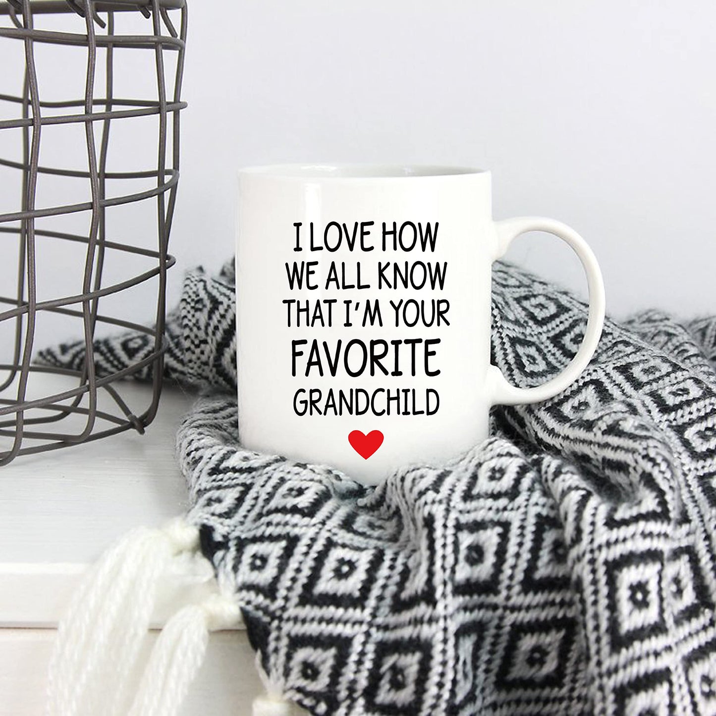 Mothers Day and Great Grandma Grandpa from Granddaughter Grandson | Ceramic Coffee Mug | Father's Day Gift | Stylish Printed Design | Tea & Coffee Cup | 11oz