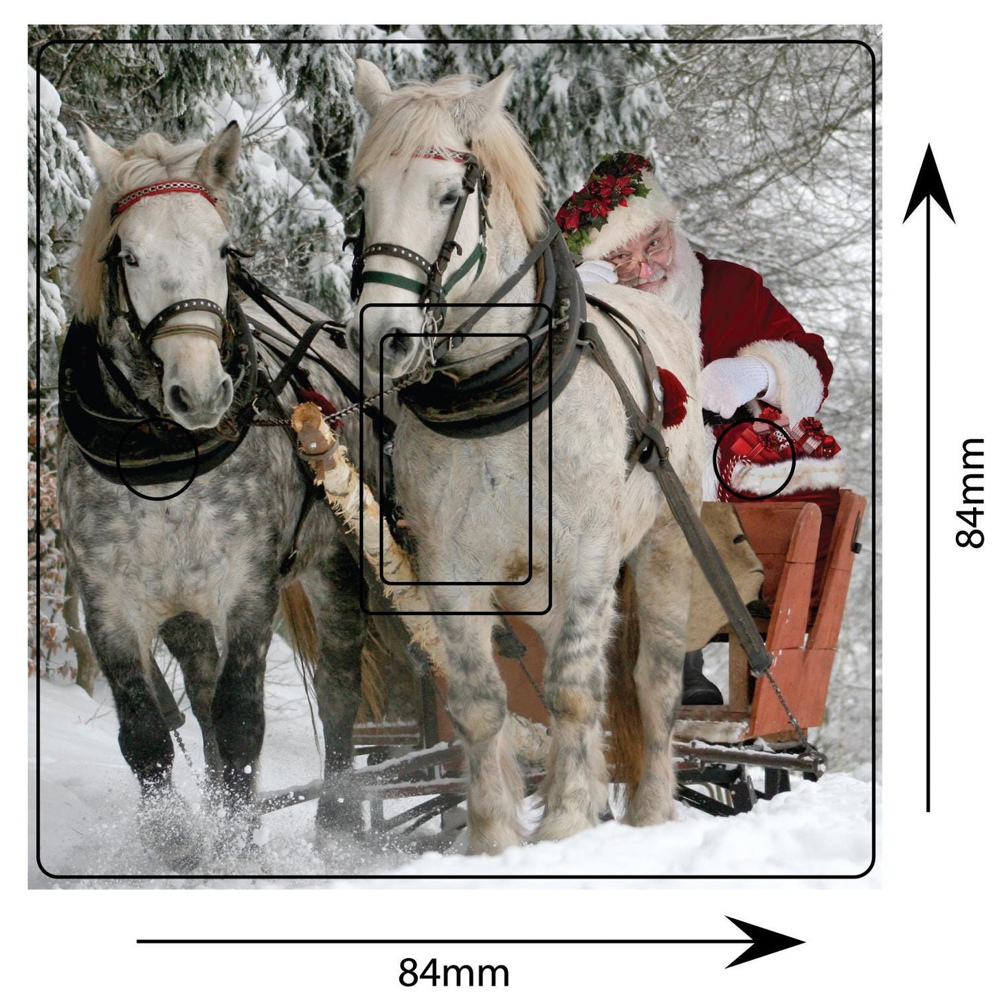 Santa Clause Christmas Xmas Light Switch Sticker Cover Vinyl Skin Wall Decal