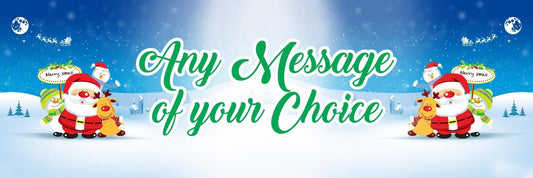2 Personalised Merry Christmas And Happy New Year Celebration Banners Posters