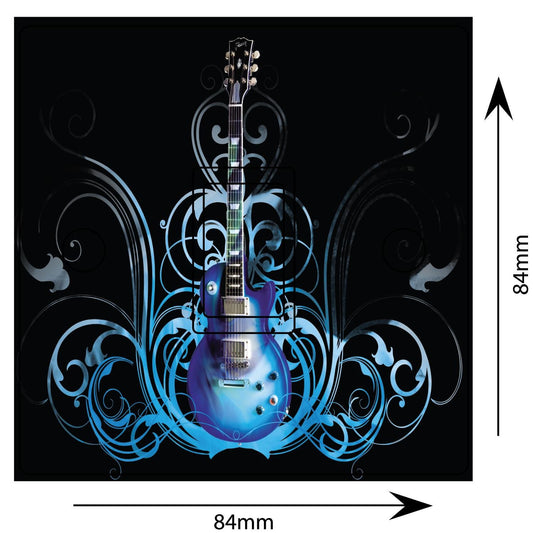 Guitar Music Light Switch Sticker Cover Vinyl Skin Wall Decal Decor