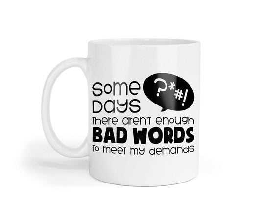 Not Enough Bad Words Mug & Coaster Set Funny Sarcastic Birthday Office Tea Gift