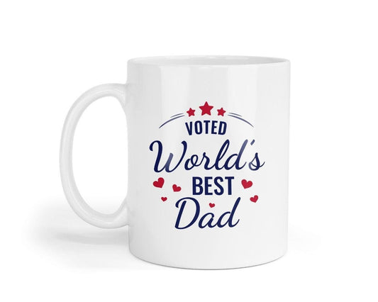 Fathers Day Mug & Coaster Set Worlds Best Dad Daddy Grandad Birthday Tea Gift