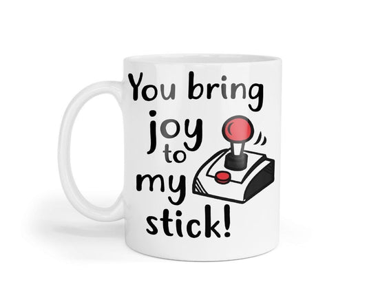 Joystick Mug & Coaster Set Novelty Gamer Gaming Handle Christmas Coffee Tea Gift